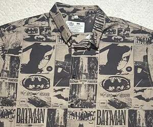 The Souled Store Batman All-Over Print Short Sleeve Button Down Shirt XXL
